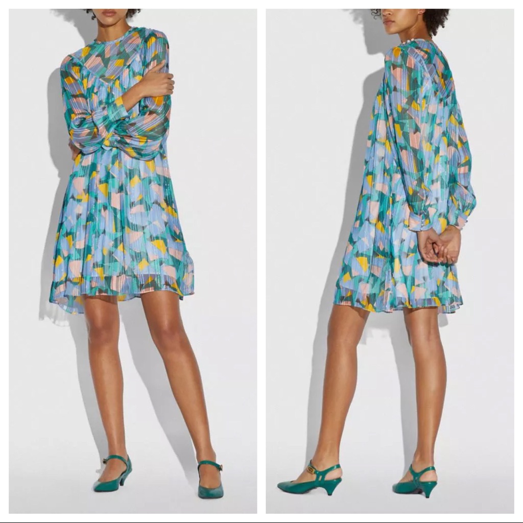 Coach 1941 Bold Geo Yoke Mini Dress 4